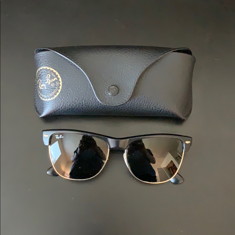Ray-Ban Black And Gold Sunglasses